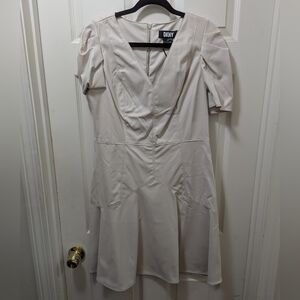 DKNY Women's Mini Dress in Soft Cream